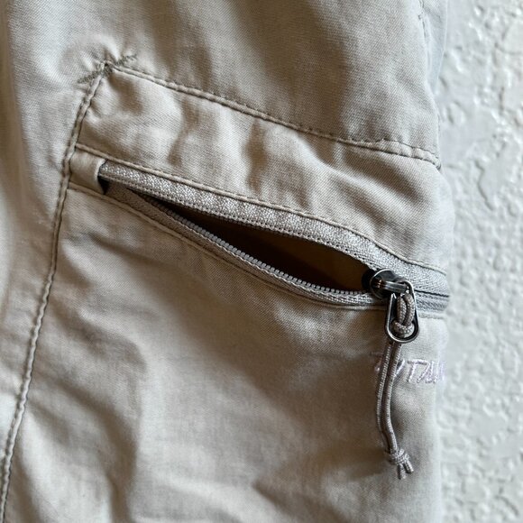 Columbia Titanium Cargo Zip Pockets Fishing Hiking Shorts Tan Mens Size 34 - Picture 2 of 9